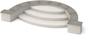 Ma Margelle Ceramique Zephyr Grey Mockup Escalier